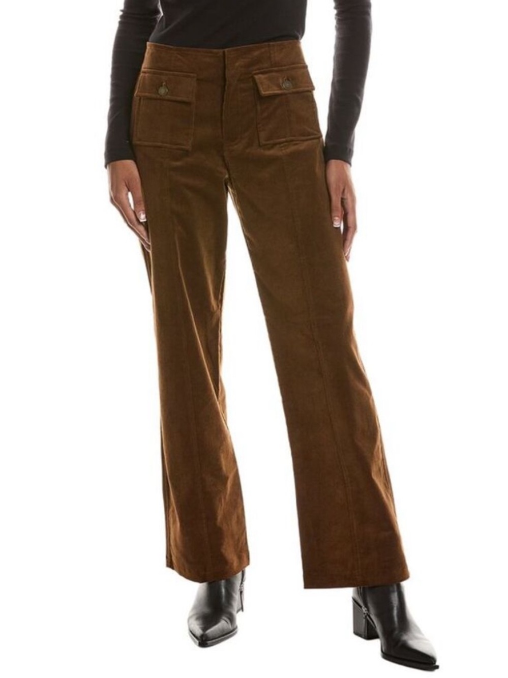 7 For All Mankind Brown Corduroy Wide-Leg Pants Size 6 NWT